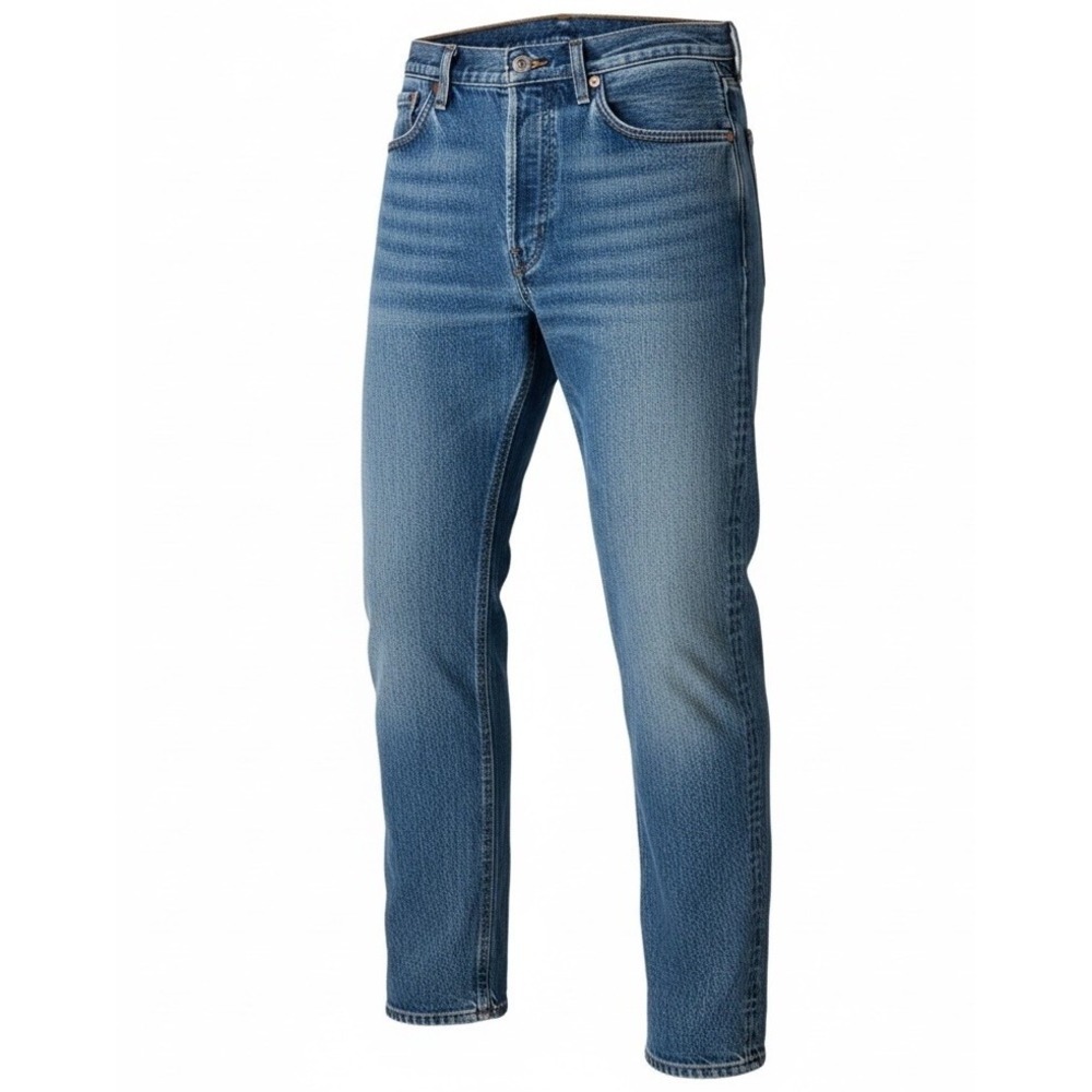 Levis Premium Wedgie Straight Jeans Light Wash Blue High Rise Button Fly 30